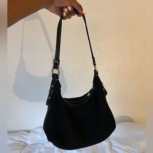 Black Knitted Shoulder Bag by The Sak